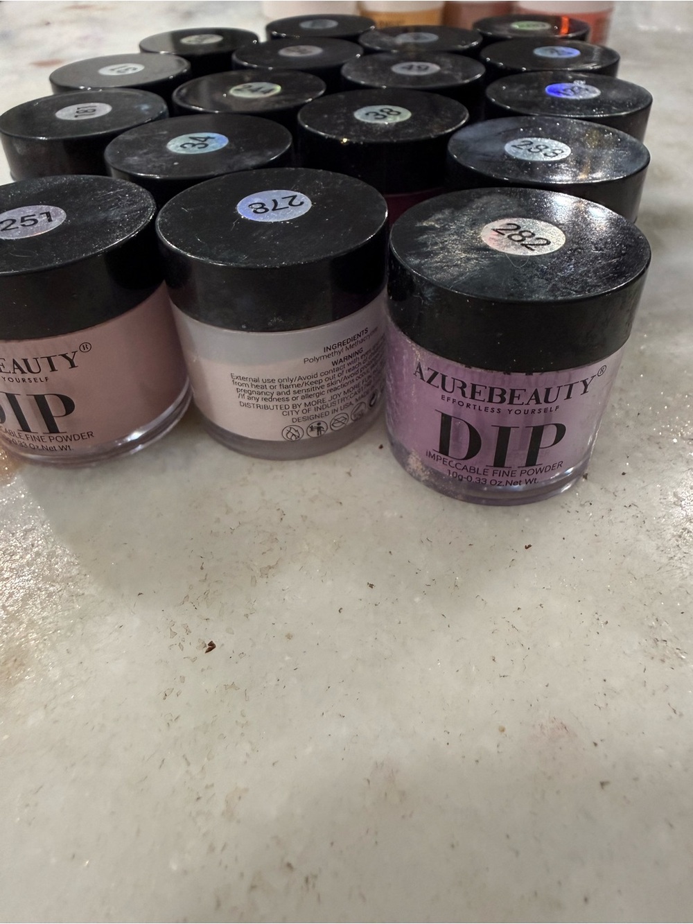 Assorted Nail Powder Jars - Multi Color - Picture 3 of 11